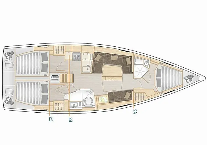 Segelyachten Hanse 418 Pasithea