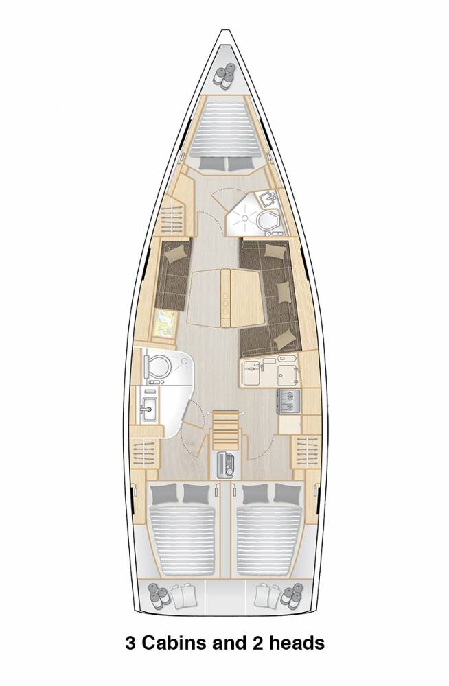 Segelyachten Hanse 418 Azur