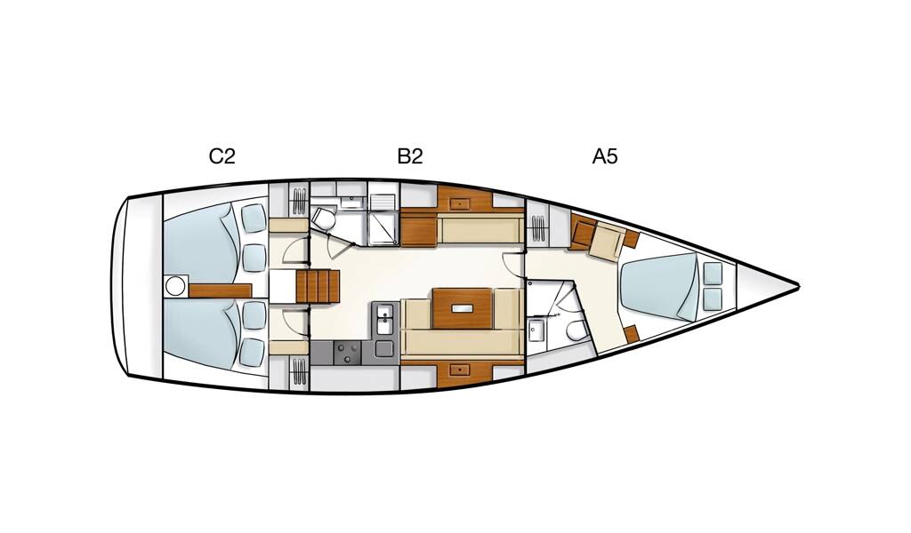 Sailing yacht Hanse 430 Tria S