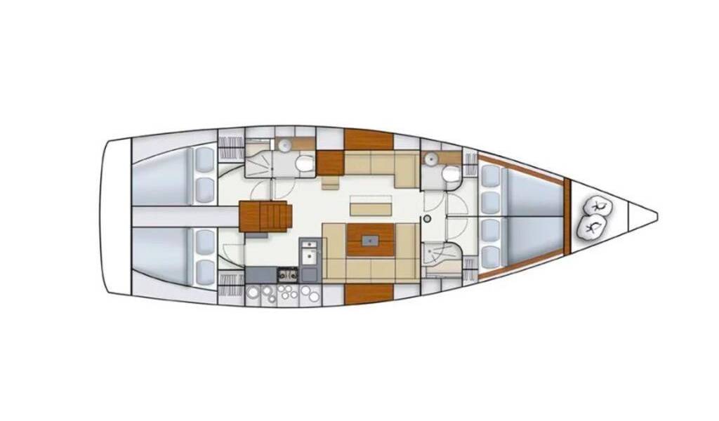 Segelyachten Hanse 445 Pina