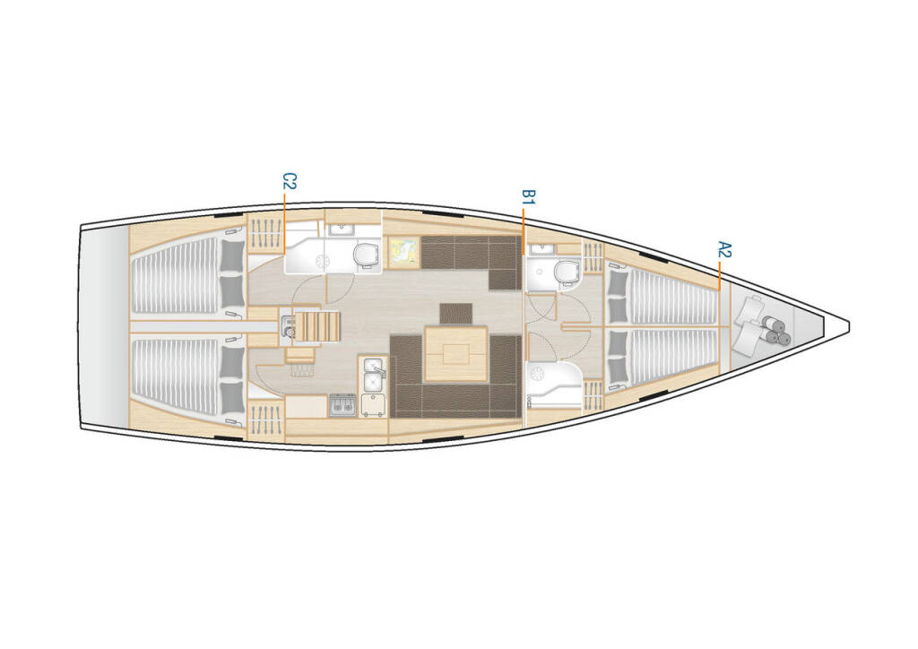 Segelyachten Hanse 458 Sarsala