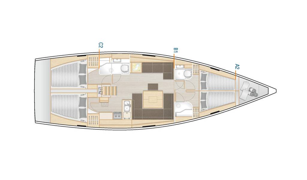 Segelyachten Hanse 458 Isabelle
