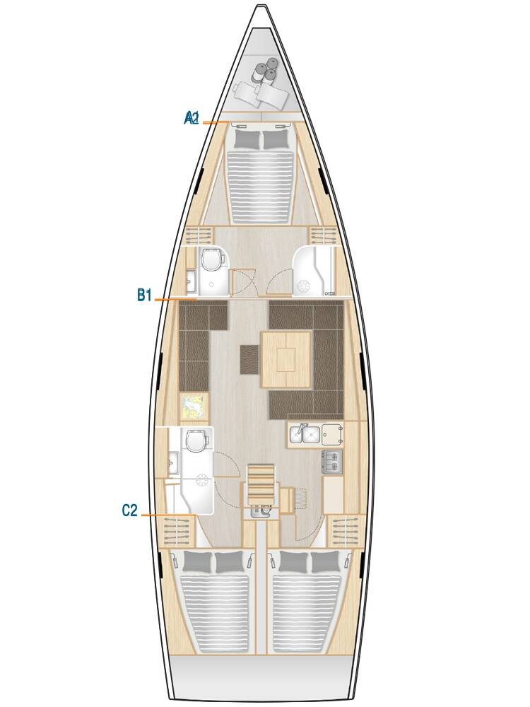 Segelyachten Hanse 458 Meraki of London