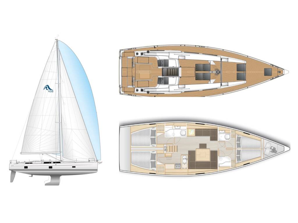Sailing yacht Hanse 458 Bellatrix