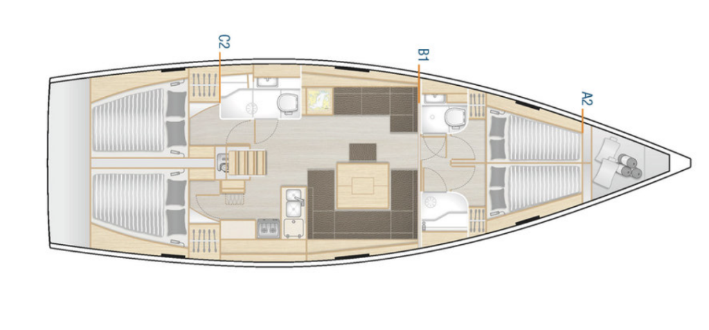 Segelyachten Hanse 458 Meryl