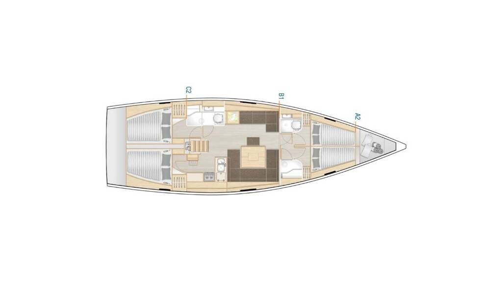 Segelyachten Hanse 458 Vivi