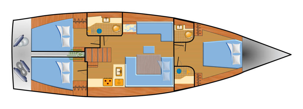 Segelyachten Hanse 458 Namaka Elua