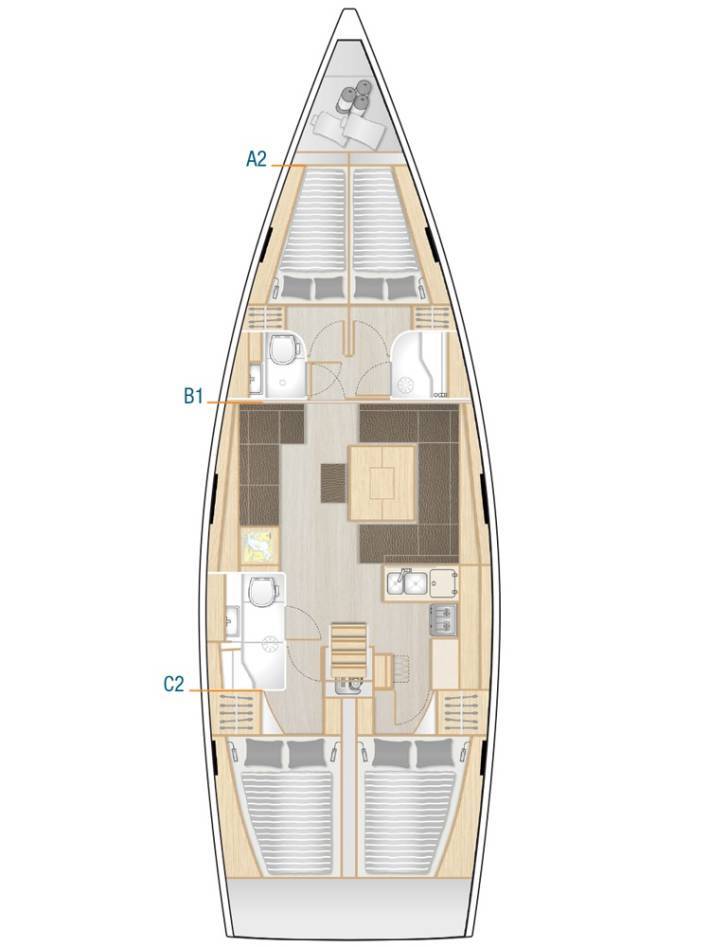 Segelyachten Hanse 458 Theodora