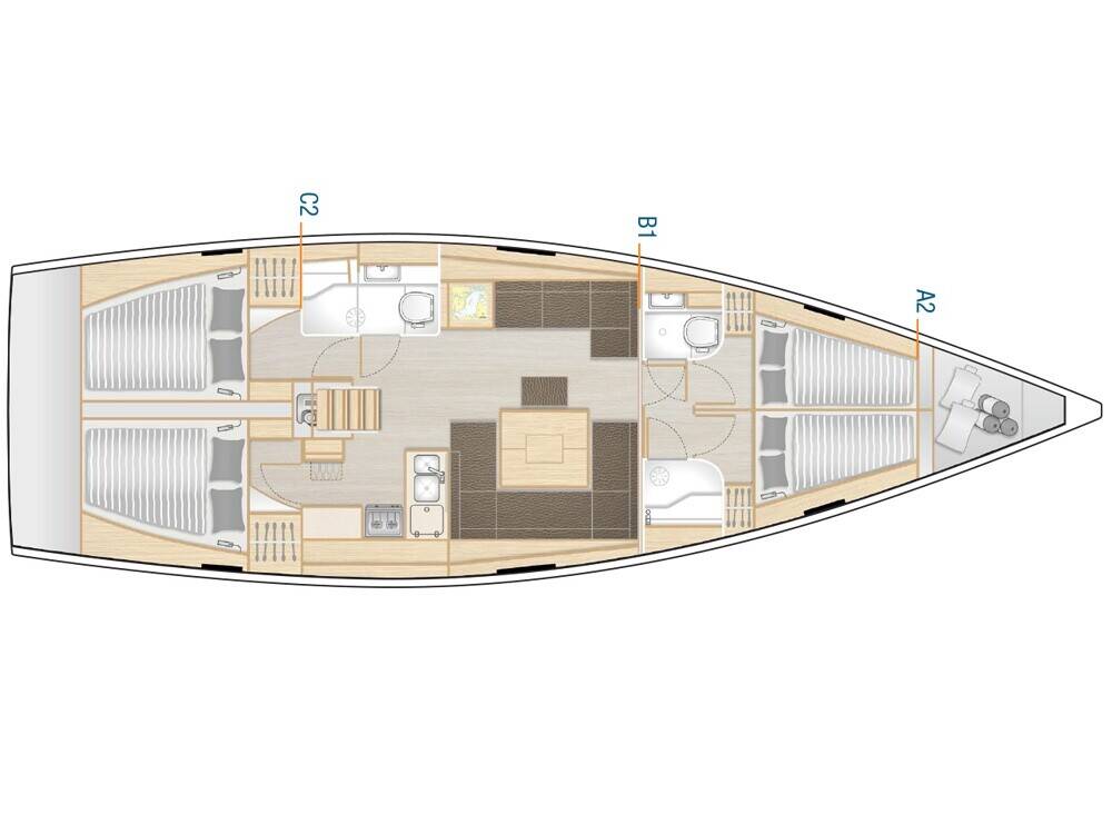 Segelyachten Hanse 458 Foxtrot