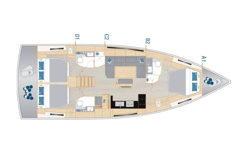 Sailing yacht Hanse 460 Chrisphi