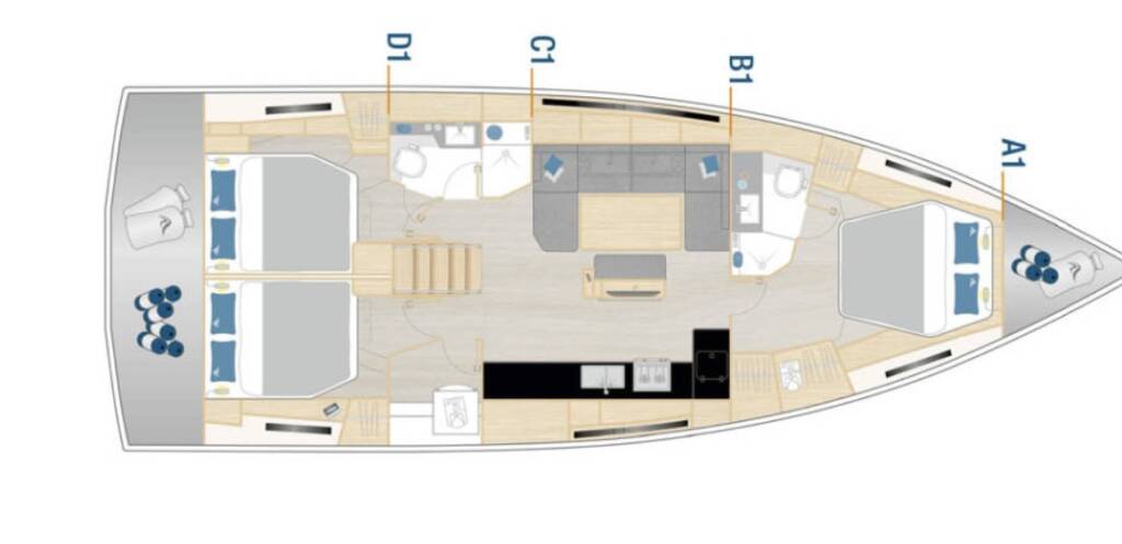 Sailing yacht Hanse 460 FeMi Star