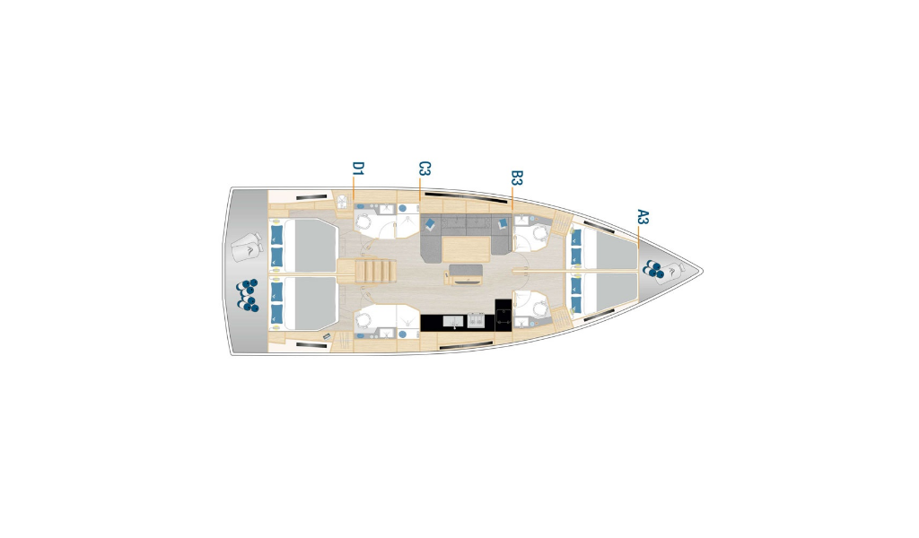 Segelyachten Hanse 460 Captain K