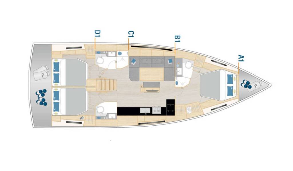 Segelyachten Hanse 460 Sailaway - OW