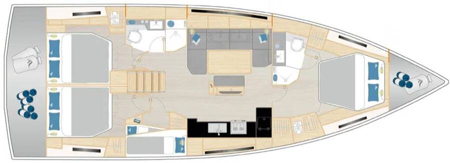 Segelyachten Hanse 460 Vingilot - OW