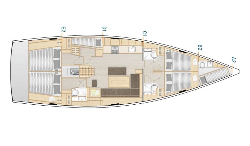 Segelyachten Hanse 508 Neraida