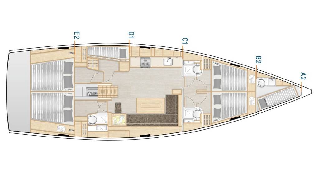 Sailing yacht Hanse 508 Hamam
