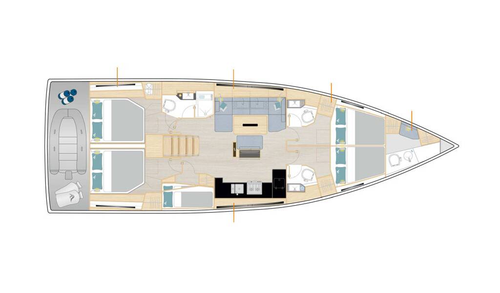 Segelyachten Hanse 510 Kille