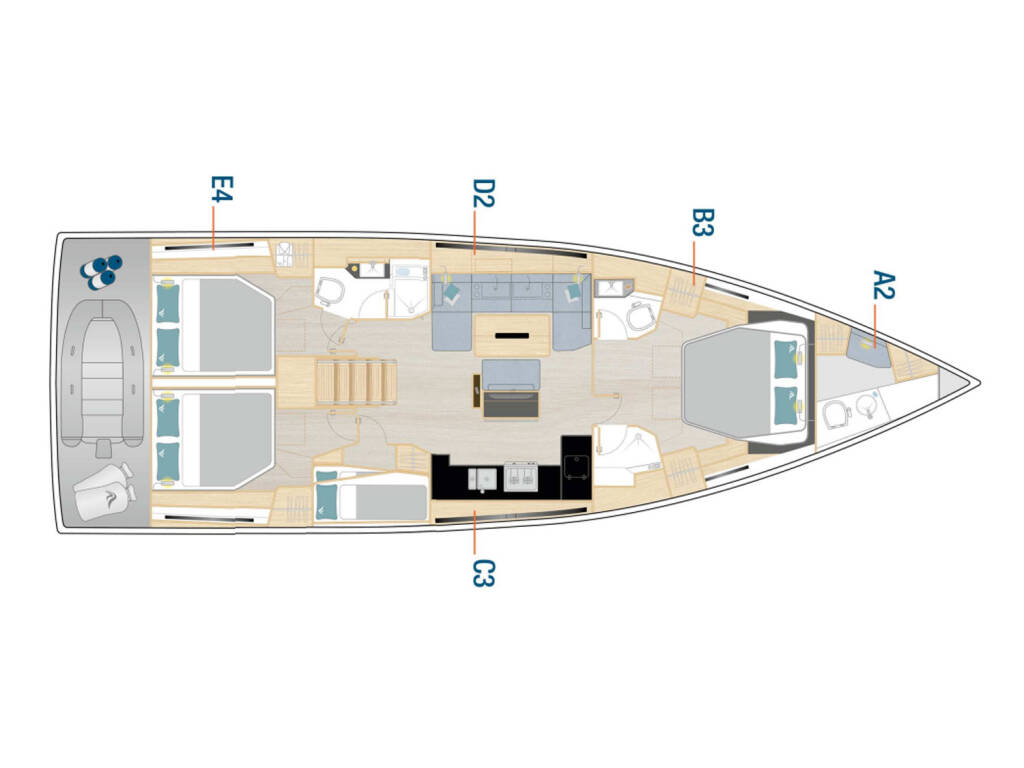 Segelyachten Hanse 510 Amber - OW