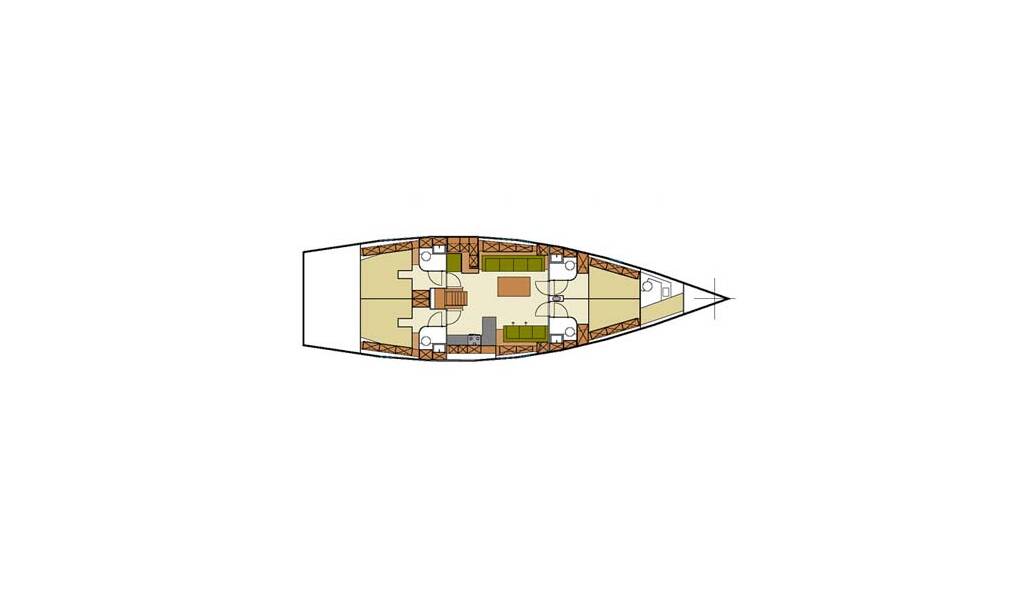 Sailing yacht Hanse 540 