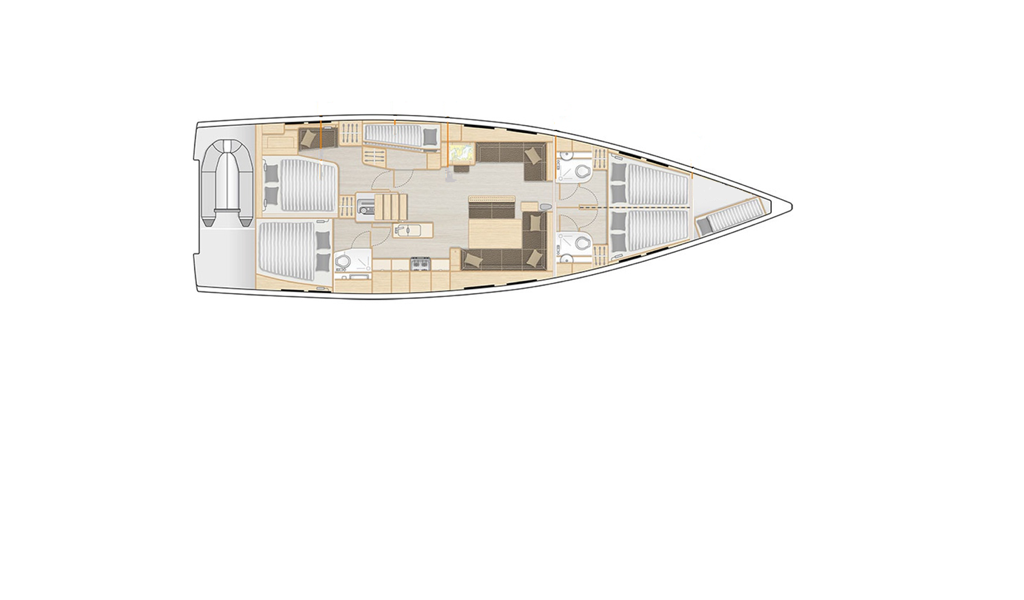Sailing yacht Hanse 548 Air King