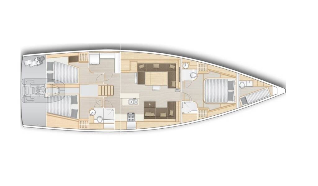 Segelyachten Hanse 588 Amadea