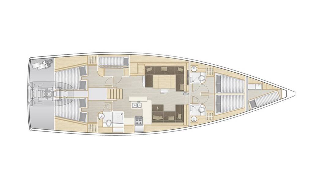 Sailing yacht Hanse 588 Superstar