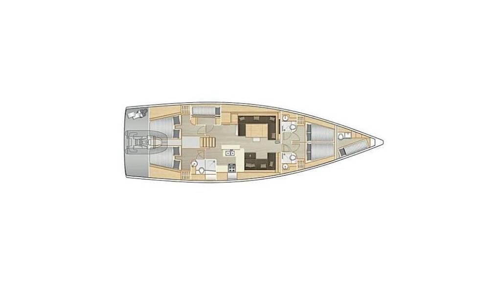Sailing yacht Hanse 588 Leah