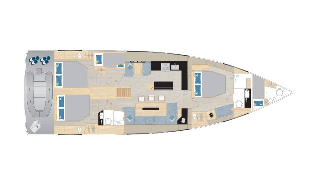 Segelyachten Hanse 590 Volare
