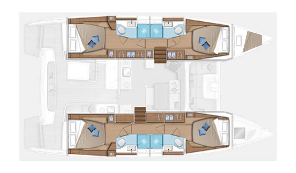 Catamaran Lagoon 46 Blu