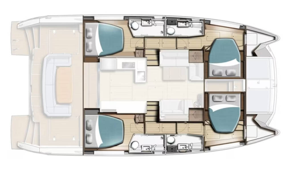 Power catamaran Leopard 46 PC Sora