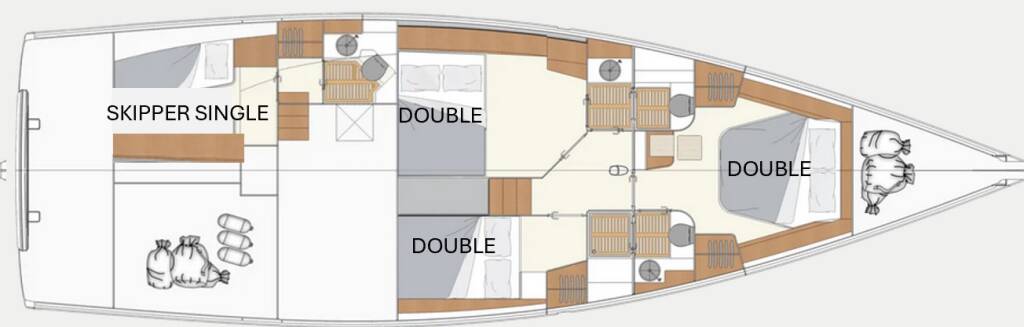 Sailing yacht Moody 54 DS Freedom