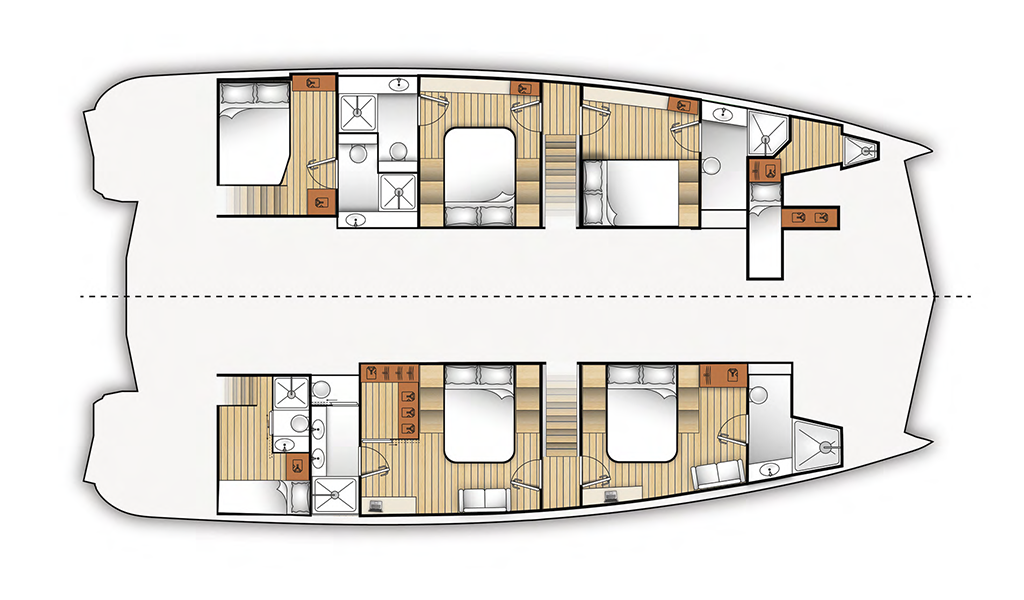 Catamaran Moon 60 sail Seabarit LX