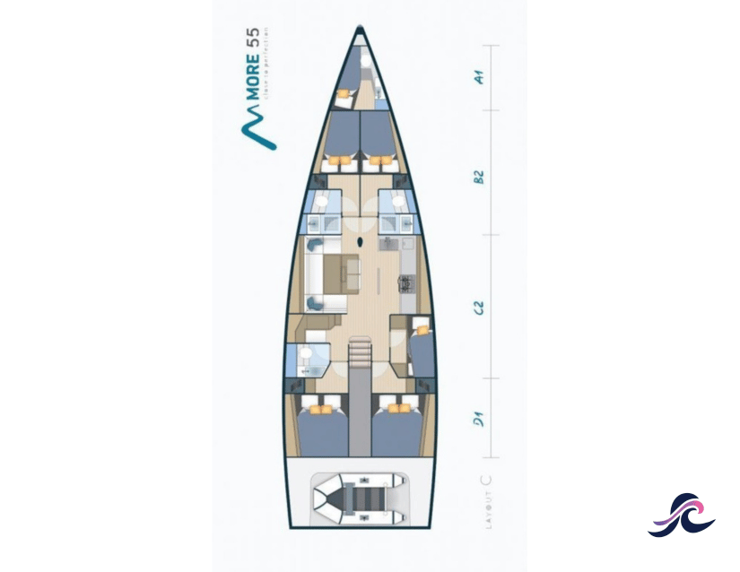 Sailing yacht More 55 Dora
