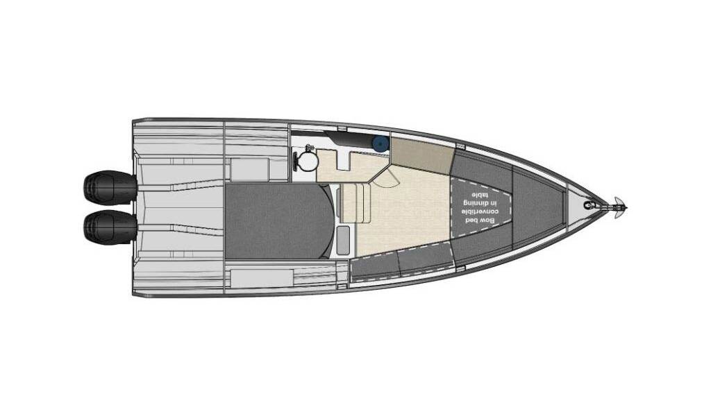 Motor boat Nuva M9 Cabin Planac