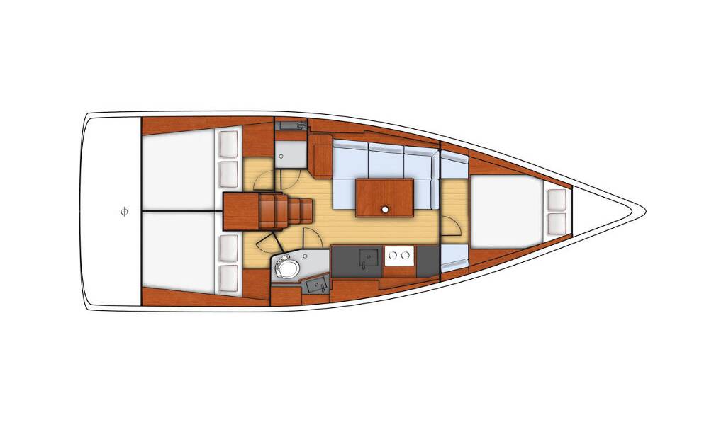 Sailing yacht Oceanis 38 Xenia