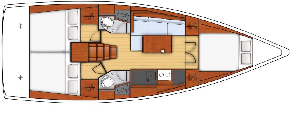 Sailing yacht Oceanis 38.1 Sail Lyra