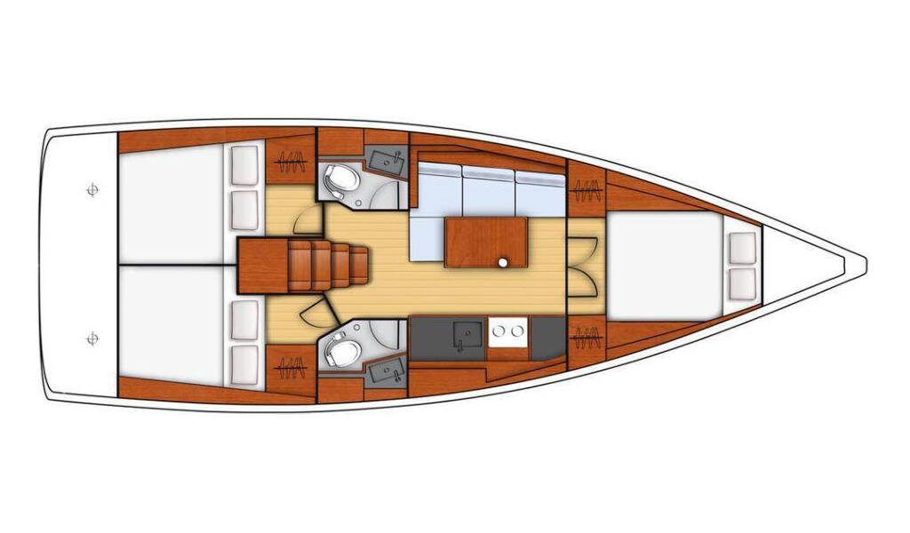 Sailing yacht Oceanis 38.1 Triton 89