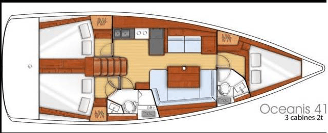 Segelyachten Oceanis 41 Asjemenou