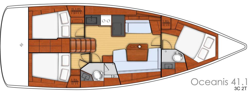 Sailing yacht Oceanis 41.1 Pia