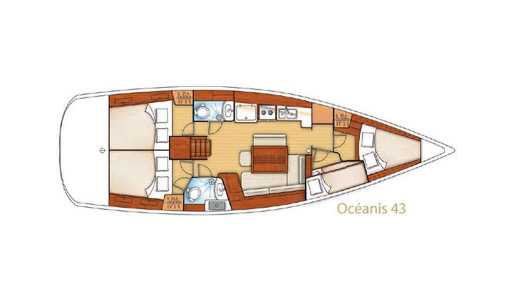 Sailing yacht Oceanis 43 Serenity