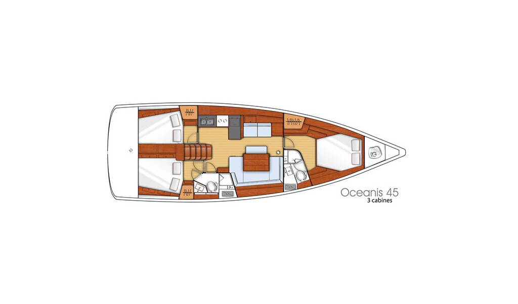 Sailing yacht Oceanis 45 Hande