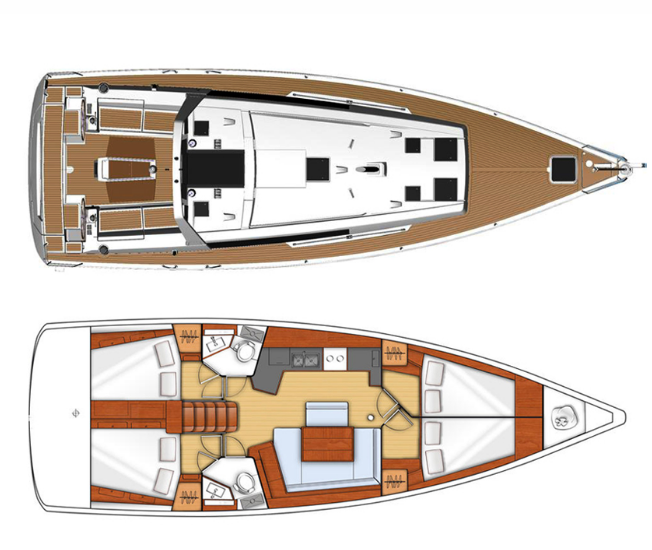 Sailing yacht Oceanis 45 Melinda