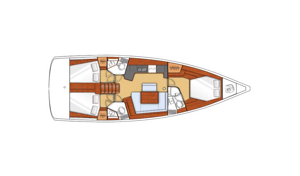 Sailing yacht Oceanis 45 Luna