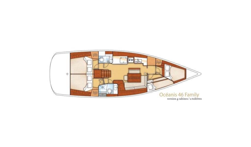 Sailing yacht Oceanis 46 Sifnos 46.1