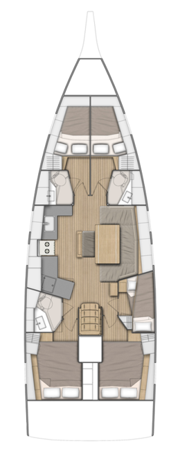 Sailing yacht Oceanis 46.1 Kos 46.8