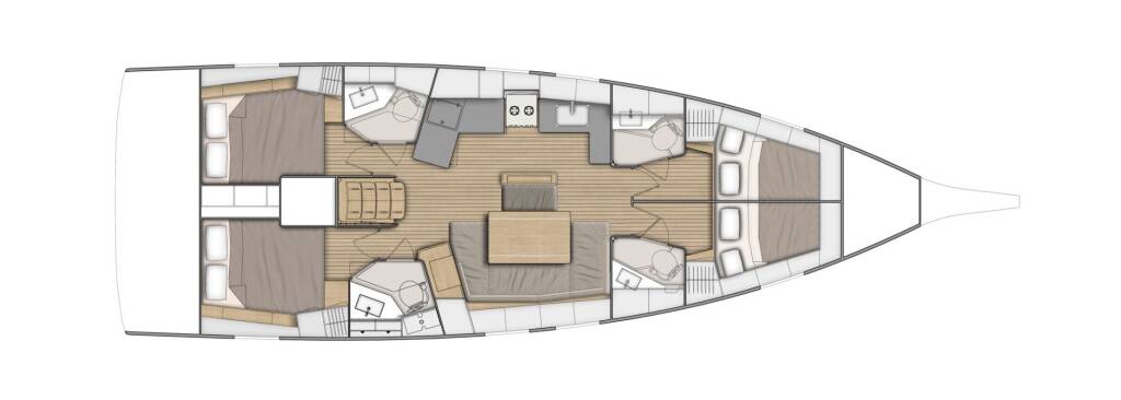 Sailing yacht Oceanis 46.1 First Kiss