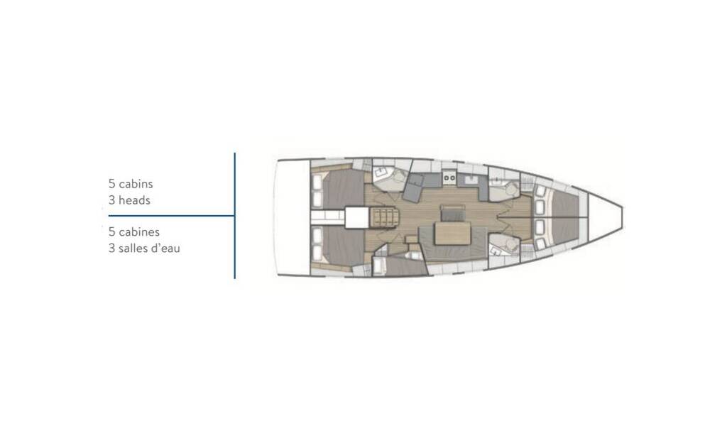 Sailing yacht Oceanis 46.1 Bellagio