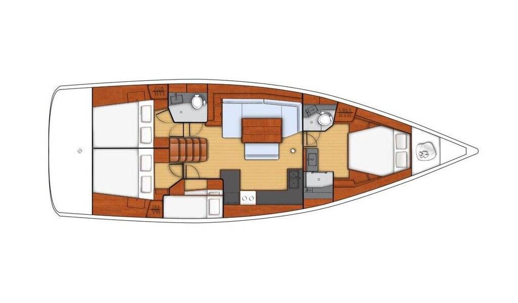 Sailing yacht Oceanis 48 Gold One 