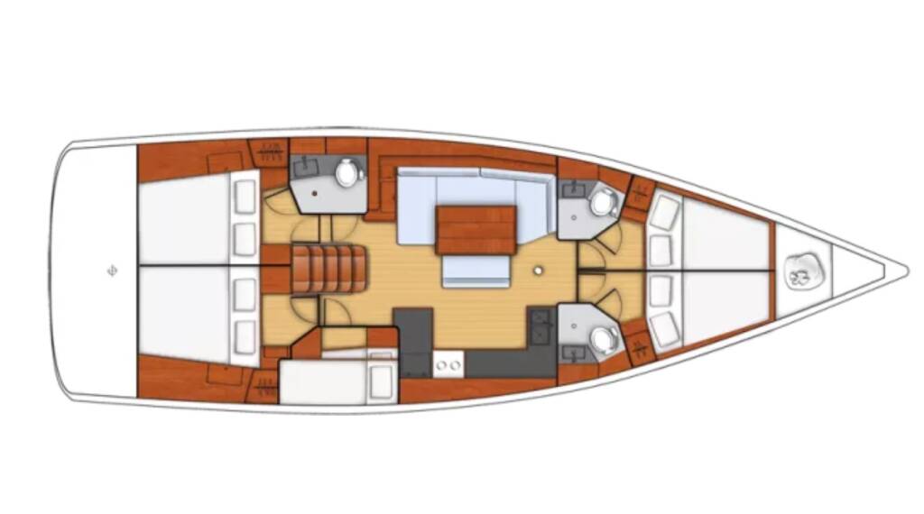 Sailing yacht Oceanis 48 Athena