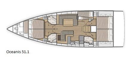 Sailing yacht Oceanis 51.1 One Piece